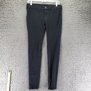 American Eagle Oufitters Womens 6 X-Long Black Super Stretch Jegging